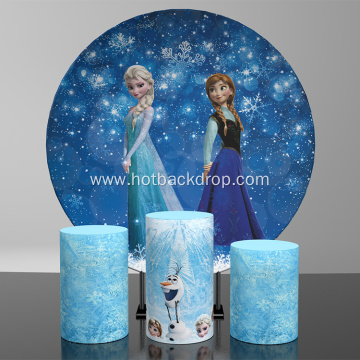 010 Disney Frozen design aluminum round backdrop stand